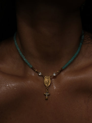 Amazonite Rosary Choker
