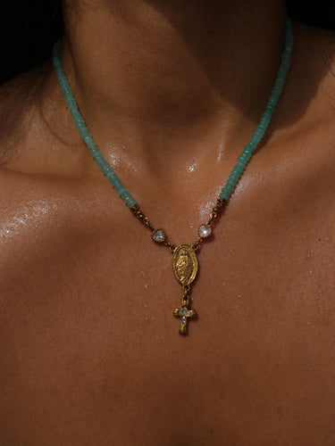 Amazonite Rosary Choker