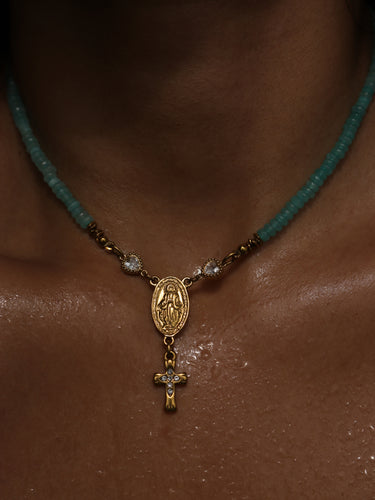 Amazonite Rosary Choker