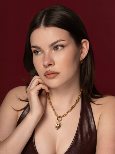 Sacred Heart Toggle Necklace