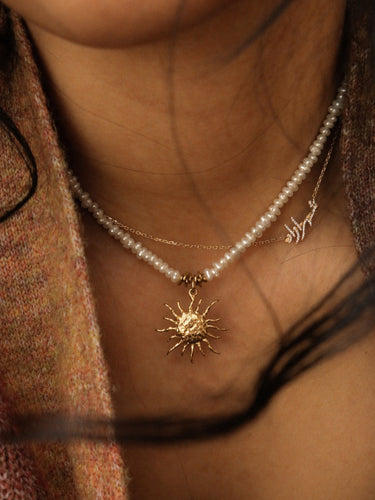 Keshi Pearl Sun Choker