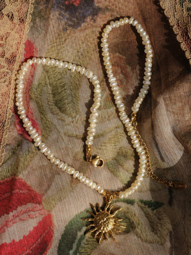 Keshi Pearl Sun Choker