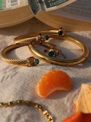 Sahara Chunky Gold Bangle