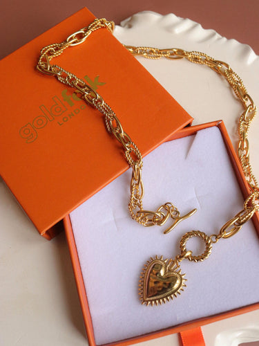 Sacred Heart Toggle Necklace